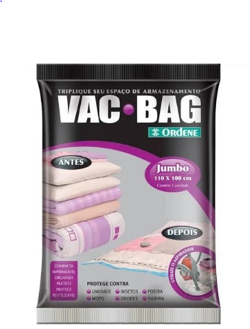 Saco a Vacuo Vac Bag Jumbo 100X110 cm Ordene
