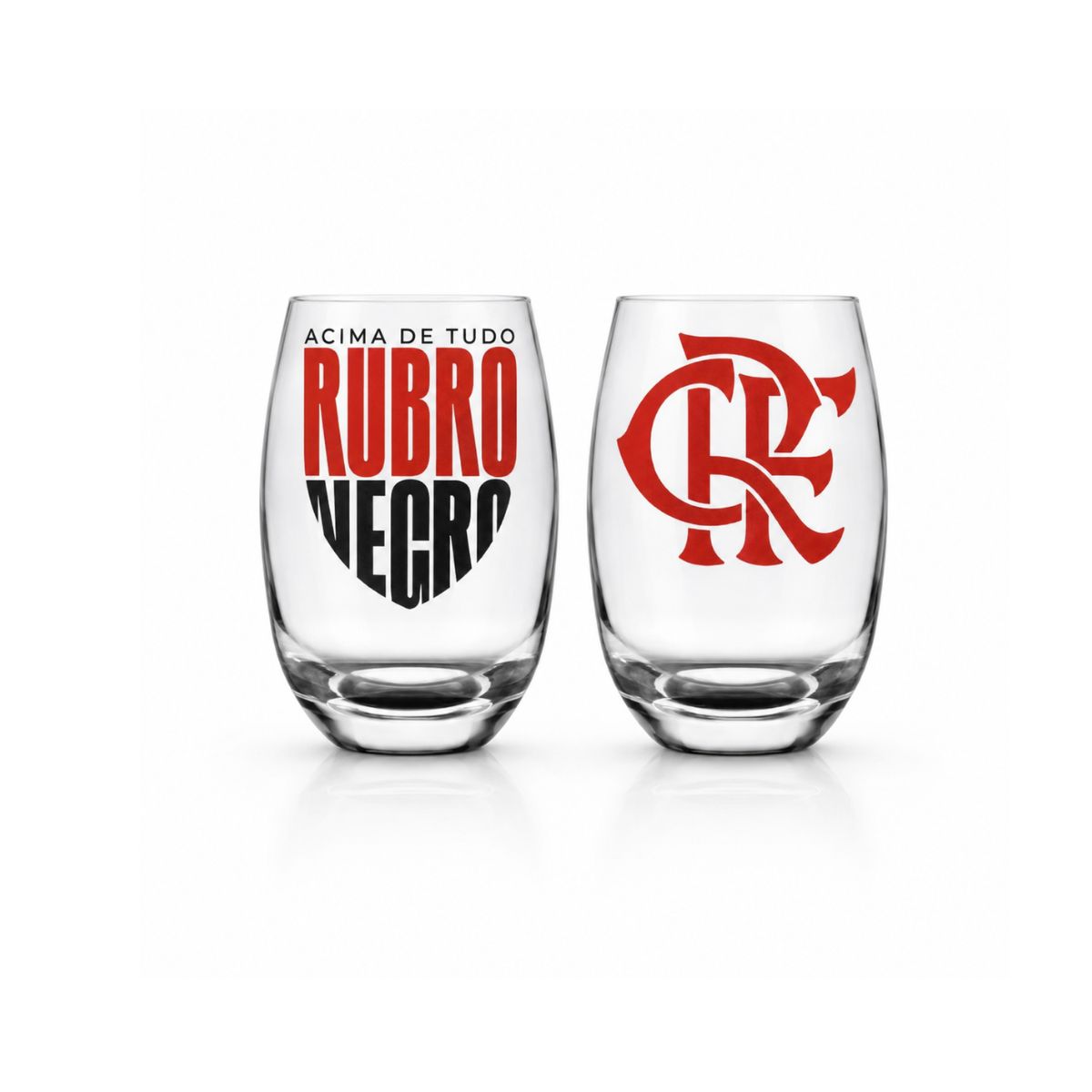 Conjunto De 2 Copos Long Drink 470ML Flamengo -Allmix