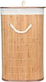 Cesto De Roupa Suja Em Bambu Com Tampa Banheiro E Lavanderia - Loja Do Thor