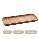 Bandeja De Bambu Hire Retangular Pequena 20X10X1,5Cm Lyor