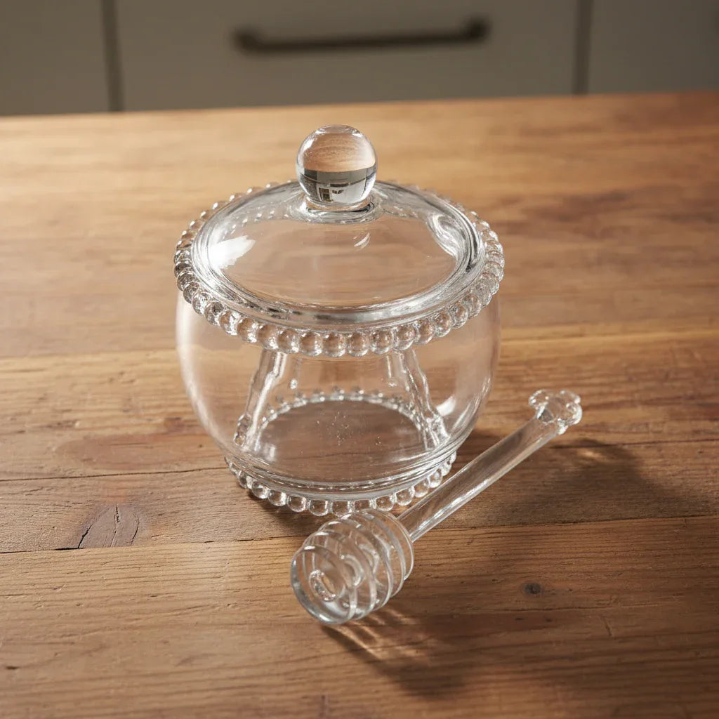 Meleira de Cristal com Pegador Pearl 200ml - Wolff - Loja Do Thor