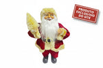 Papai Noel Em Pe Vermelho Bege 30Cm Florarte - Loja Do Thor
