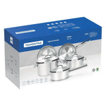 Jogo de Panelas Aço Inox 5 Pçs Solar Tramontina - Loja Do Thor