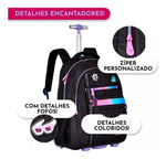 Mochila Escolar Rodinha Rafa E Luiz RL24018 - Loja Do Thor