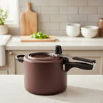 Panela De Pressao Aluminio Chocolate C/Visor De Vidro 4,5L 9195 - Loja Do Thor