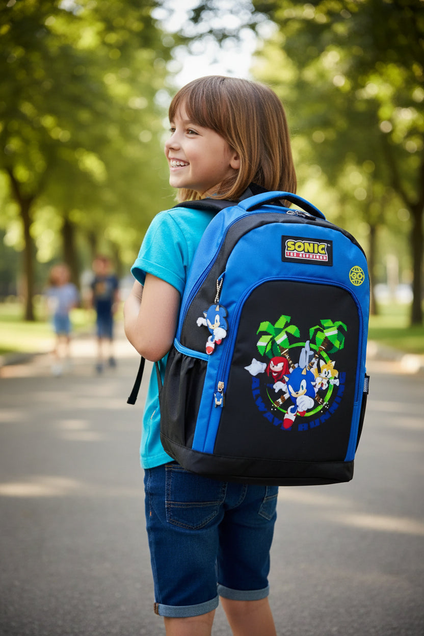 Mochila De Costas Sonic Azul Maxlog MS46954SO0200UN