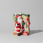 Papai Noel Lareira De Resina Colorido 22cm - Grillo