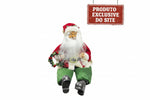 Papai Noel Sentado Vermelho Verde 30Cm Florarte - Loja Do Thor