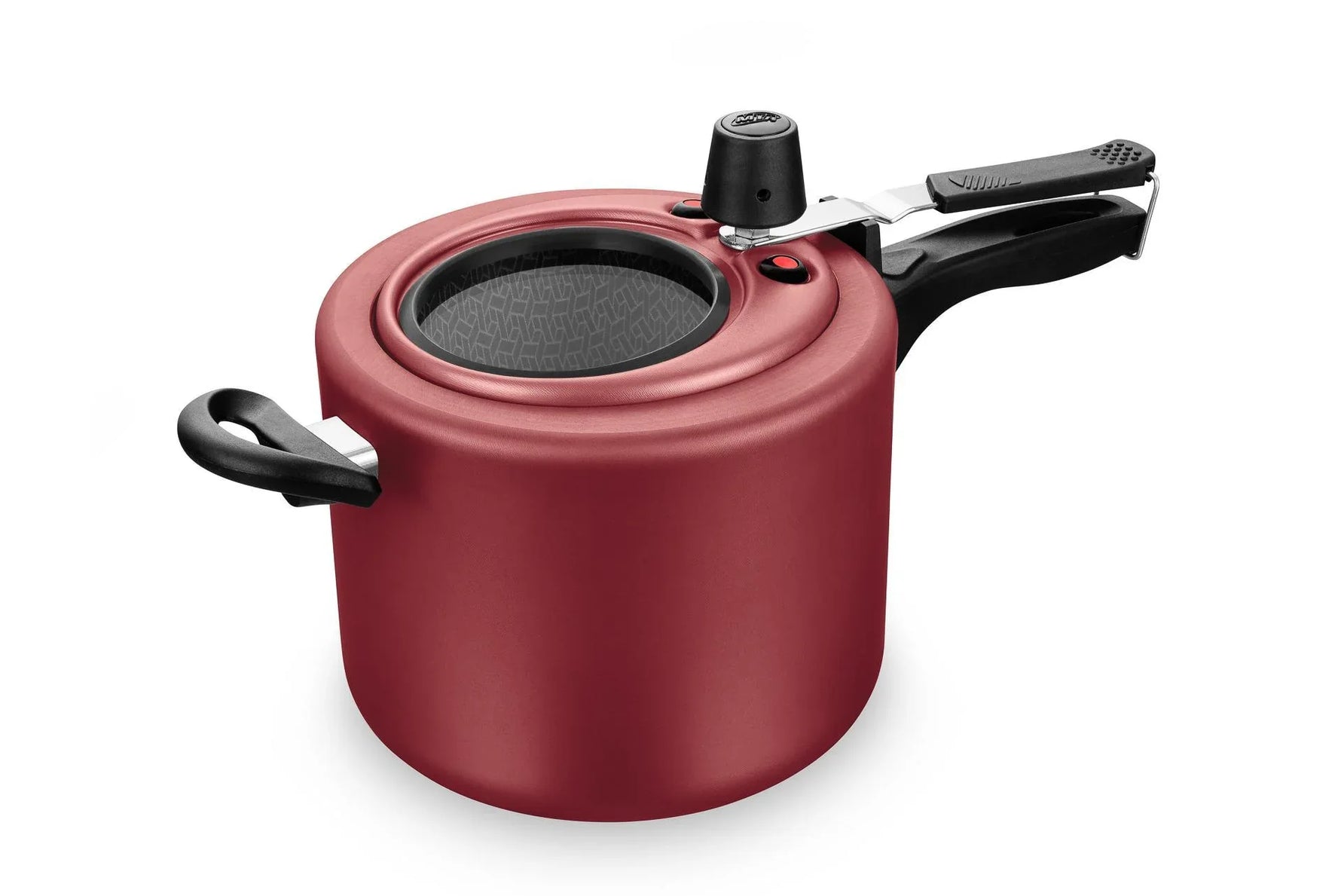 Panela de Pressao Antiaderente 4,5 Litros Com Visor Cereja 6033 - Loja Do Thor