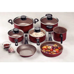 Jogo De Panelas 7 Ppçs Paris Vermelho Tramontina 28599702 - Loja Do Thor