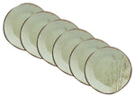 Jogo De Pratos Rasos Bambu 27,5Cm 6 Pecas Porcelana Oxford - Loja Do Thor