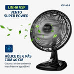 Ventilador de Mesa Mondial 6 pás VSP-40-B