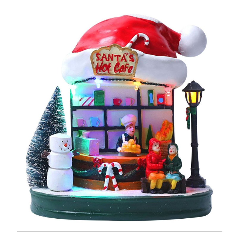 Loja de Café Gorro C/ Luz 16x17cm - Grillo