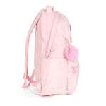 Mochila Costas 18 Barbie Rosa Pastel Com Pompom Luxcel