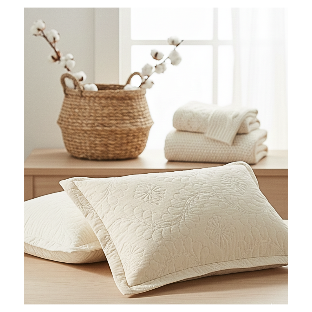 Porta Travesseiro off white 50x70CM Jolitex 160822001J3999