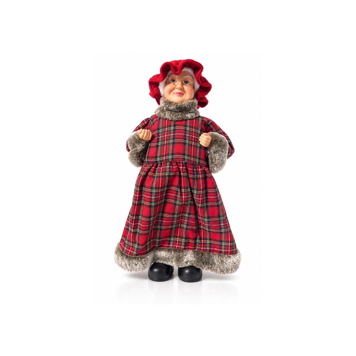 Mamãe Noel Xadrez 40cm -Grillo 65571-009