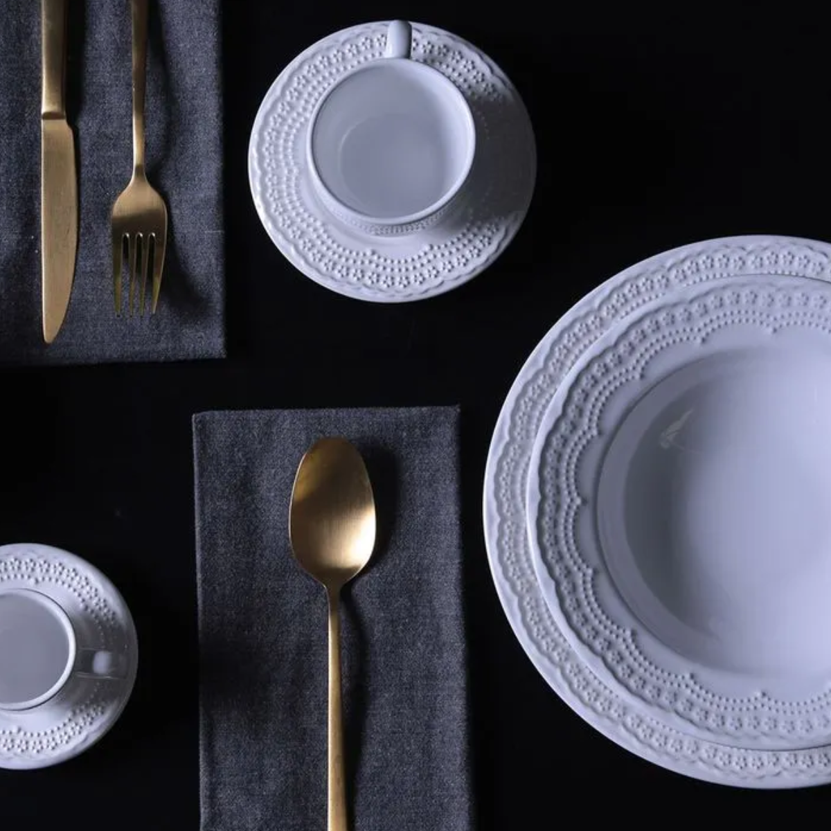 Aparelho de Jantar 30 Peças Madeleine Branco-Porto Brasil