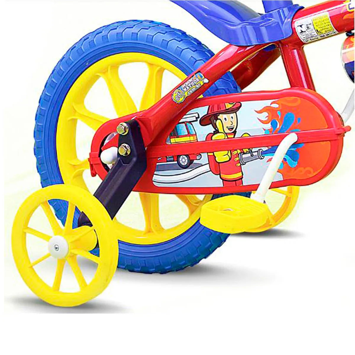 Bicicleta Infantil Crianca Fireman Aro 12 - Nathor - Loja Do Thor