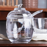 Açucareiro Cristal Com Colher  Bird 150ML -Wolff