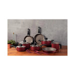 Jogo De Panelas 10 PCS Paris Vermelho Tramontina 28599727 - Loja Do Thor