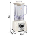 Liquidificador Power Max Marfim 1400W 127V LN64 LN5571B1 - Loja Do Thor