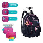 Mochila De Carrinho Oficial Luluca Clio Style Preto - 24634 - Loja Do Thor