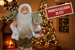Papai Noel Sentado Repetidor Dourado 30Cm - Magizi - Loja Do Thor