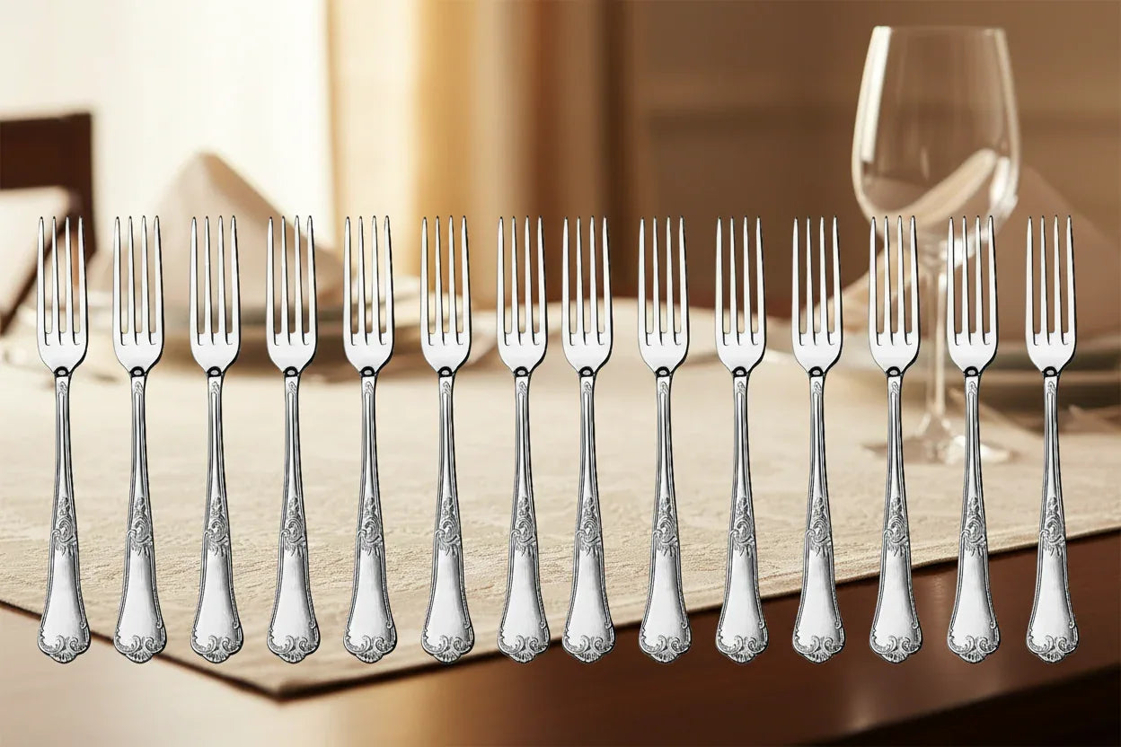 Garfo De Mesa 12 PÇS Classique Hercules 493-002P - Loja Do Thor