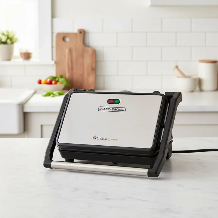 Grill Prensa Inox G1200 Articulavel 800W 220V Black & Decker - Loja Do Thor