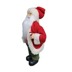 Papai Noel Em Pe 30cm Vermelho Branco Xadez Florarte 60110001 - Loja Do Thor