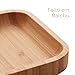 Bandeja De Bambu Hire Retangular Pequena 20X10X1,5Cm Lyor