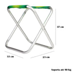 Banqueta aluminio Verde- Mor - Loja Do Thor