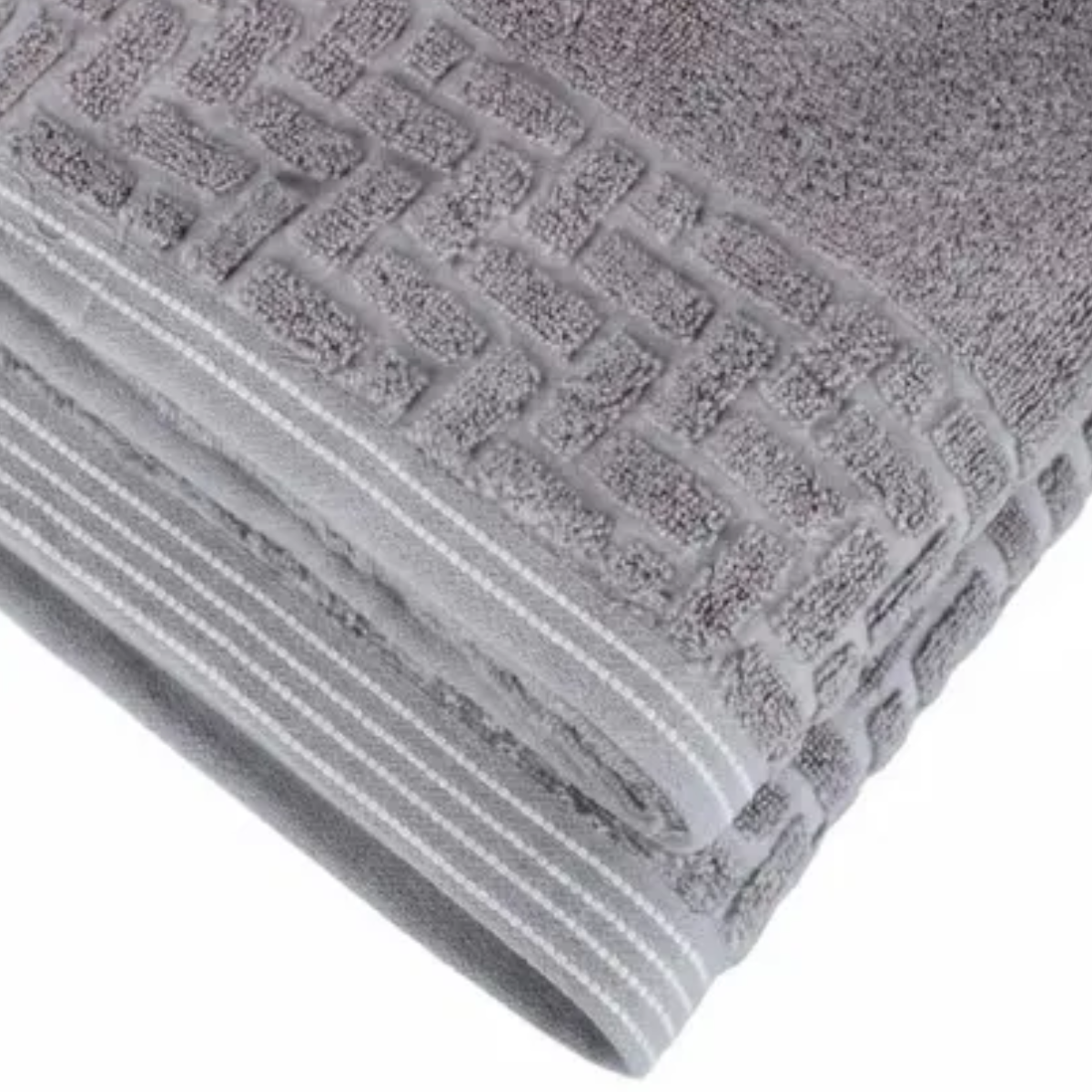 Toalha de banho Geométrico Zero Twist  Cinza - Corttex