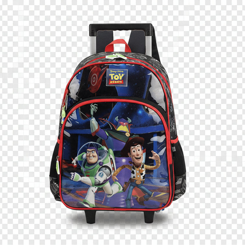 Mochila de Rodinhas Com Alca Luxcel Toy Story Preto