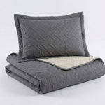 Jogo De Cobre Leito Casal 3 Peças  Classic Cinza - Rio Home