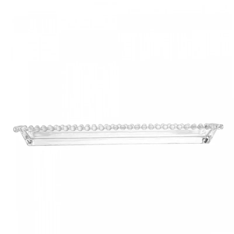 Travessa de Cristal Pearl 30cm x 13cm x 3cm - Wolff - Loja Do Thor
