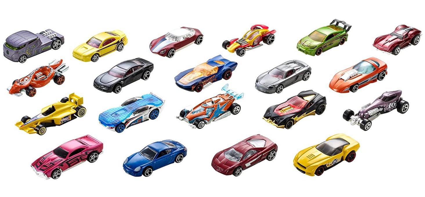 Pacote Com 20 Carrinhos Hot Wheels Originais Sortidos
