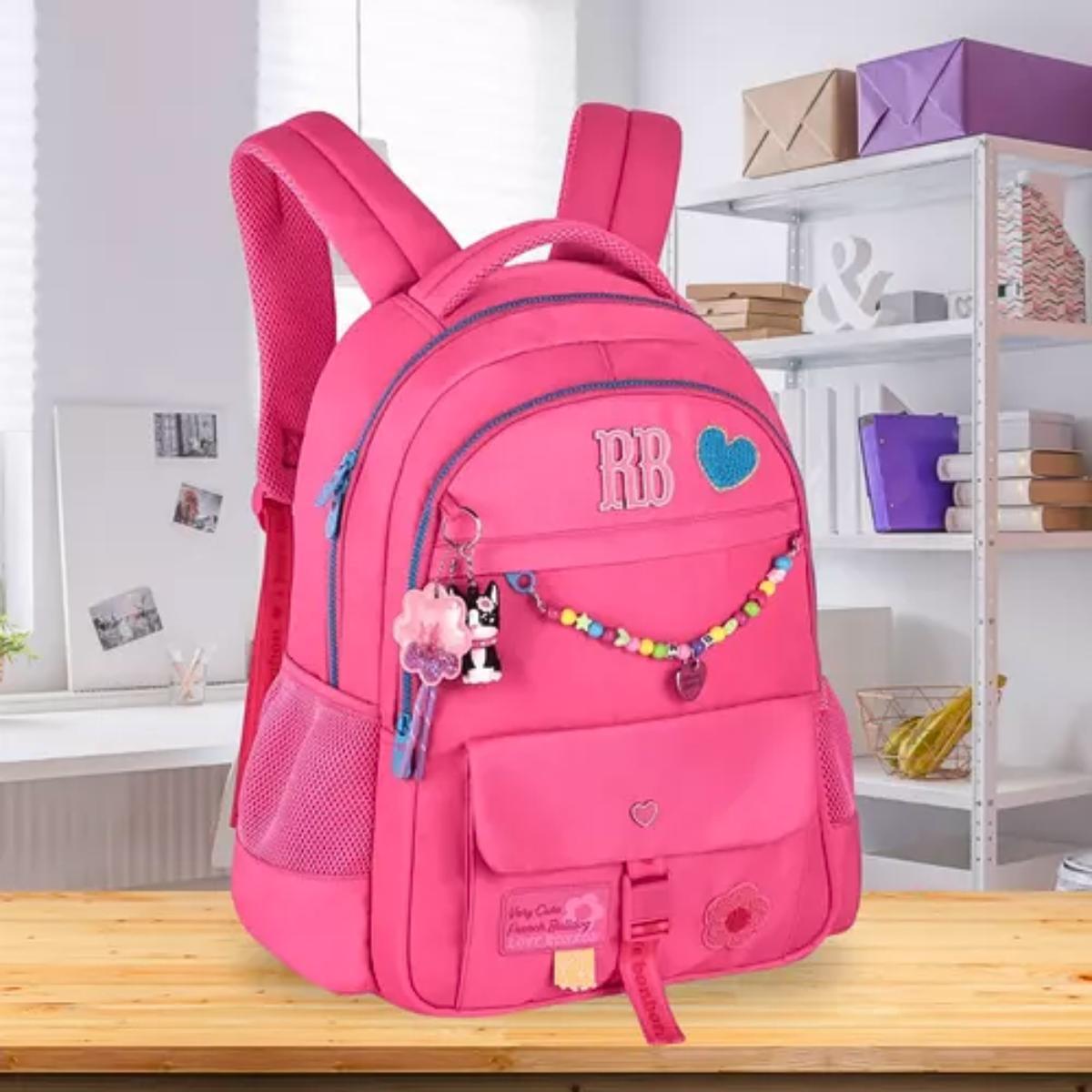 Mochila De Costas Rosa Rebecca Bonbon 17,5 RB24595