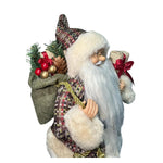 Papai Noel Saco Presente Raquete Verde 35cm