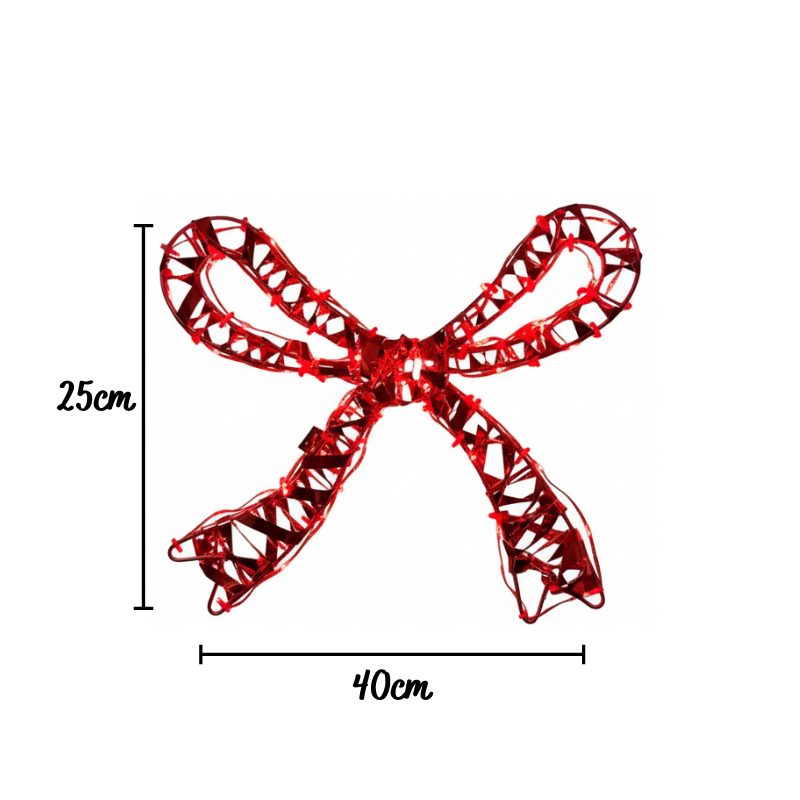 Armação Estrela Dourada C/ Laço 170 LEDs Bivolt – Global