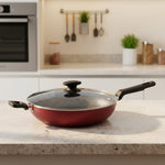Panela Wok 28CM 3,3L Loreto Vermelho Antiaderente Tramontina - Loja Do Thor