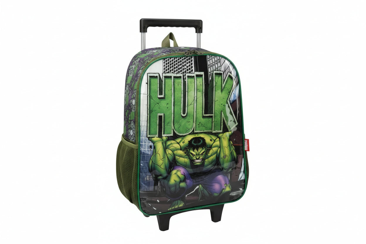 Mochila Infantil Rodinhas Hulk Luxcel Marvel Avengers - Loja Do Thor