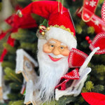 Enfeite Decorativo Cabeça Papai Noel 50Cm - Magizi - Loja Do Thor