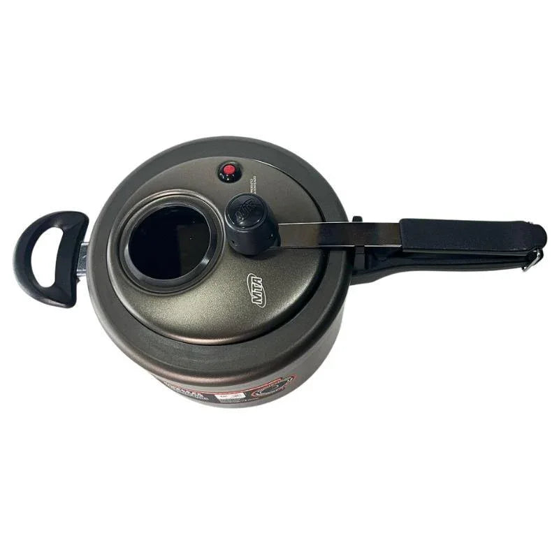 Panela De Pressao Antiaderente Grafite C/Visor De vidro 4,5L 6000 - Loja Do Thor