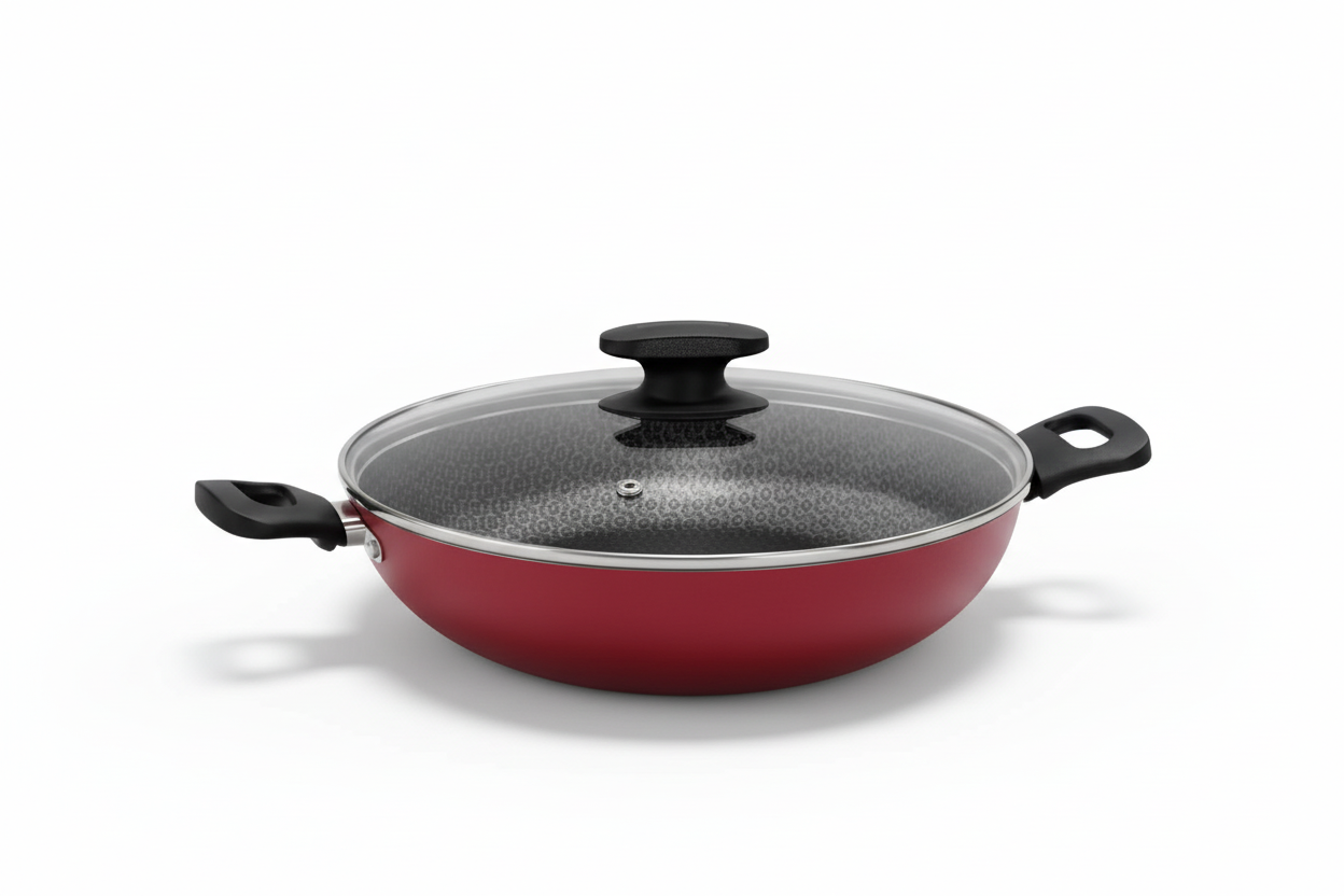 Panela Wok 3,3L 28CM Loreto Vermelho Antiaderente Tramontina - Loja Do Thor