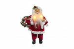 Papai Noel Em Pe Vermelho Branco 40cm C/LED Florarte - Loja Do Thor
