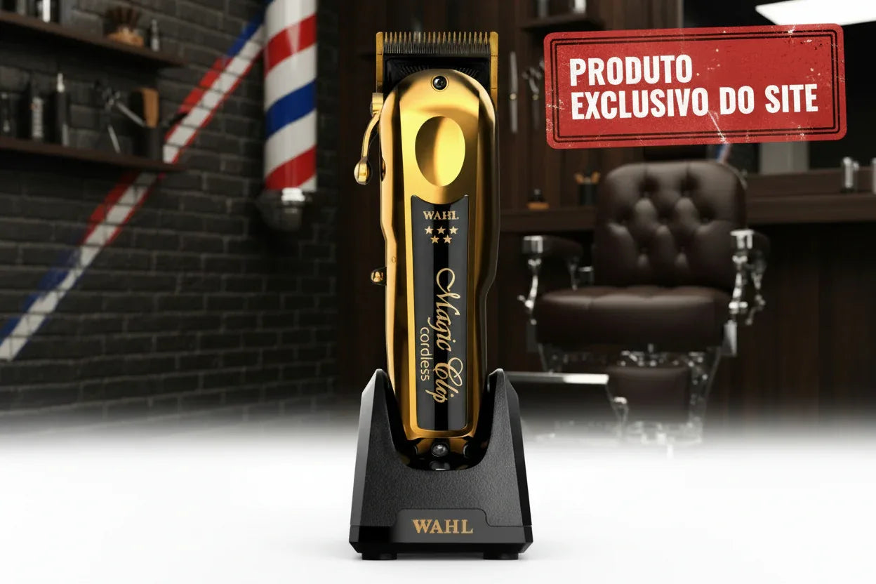 Máquina de Cortar Cabelo Magic Clip Cordless Gold Bivolt - Loja Do Thor