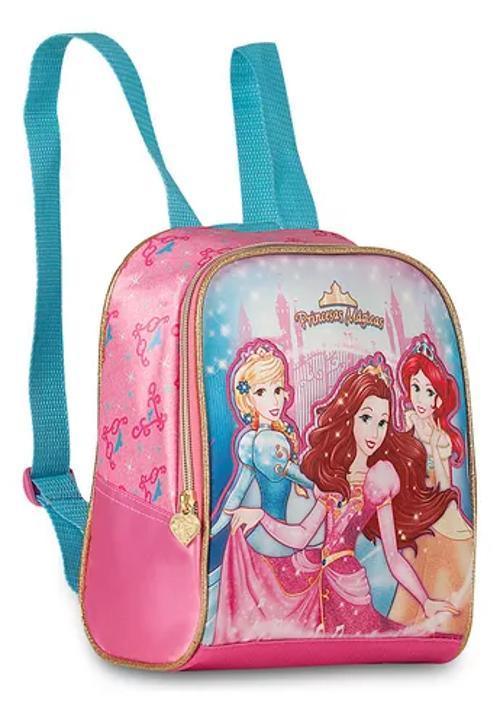 Mochila Lancheira Estojo Princesas De Carrinho - Loja Do Thor