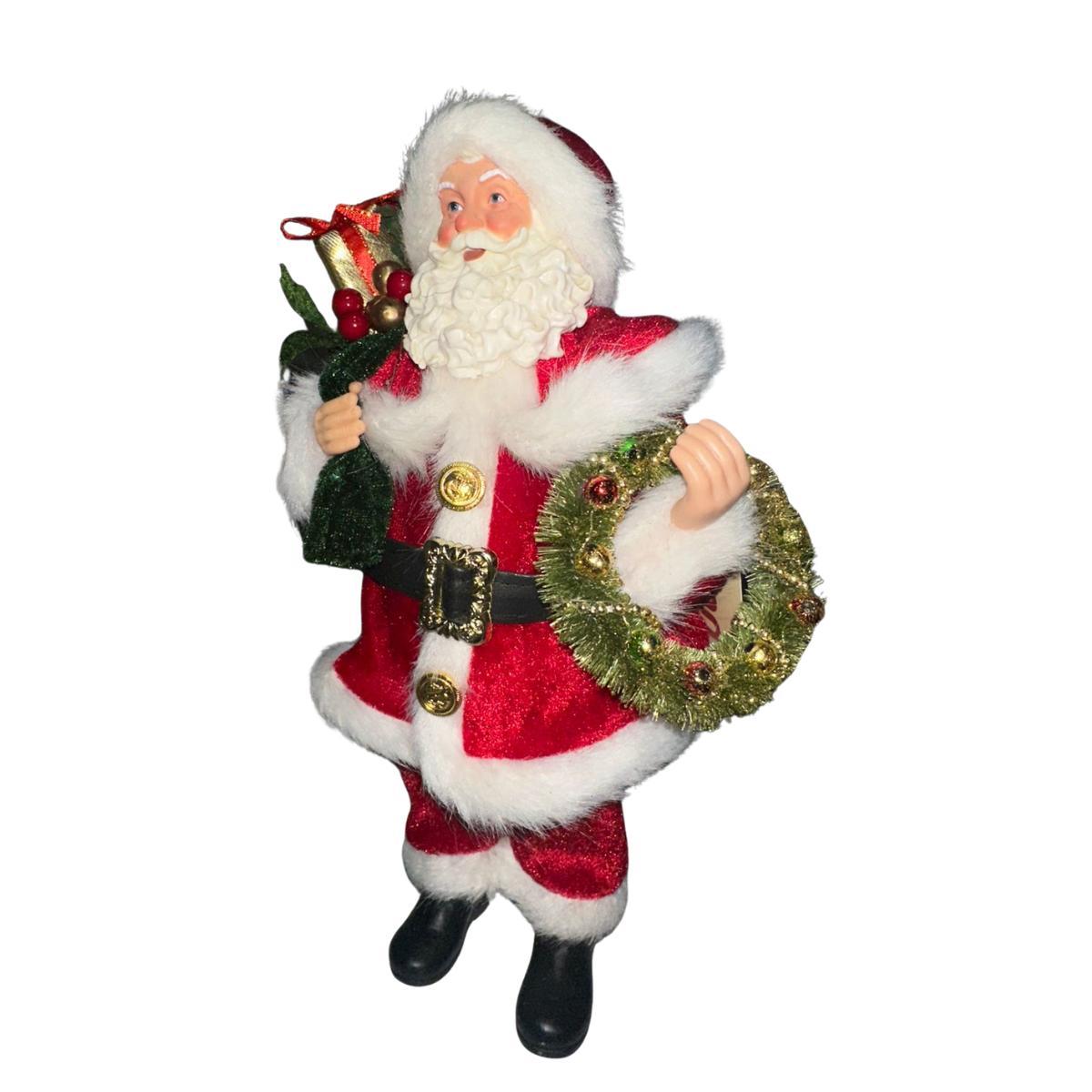 Papai Noel Colection Tradicional Guirlanda 30Cm