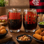 Conjunto De 2 Copos Long Drink 470ML Flamengo -Allmix